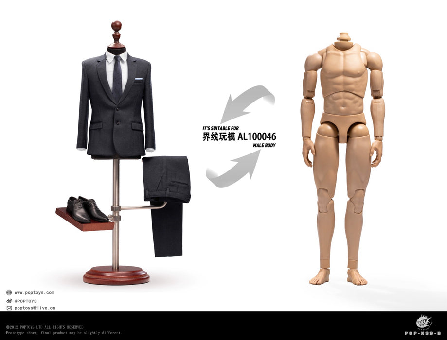 In-stock 1/6 POPTOYS X-39AB British Special Agent Suit