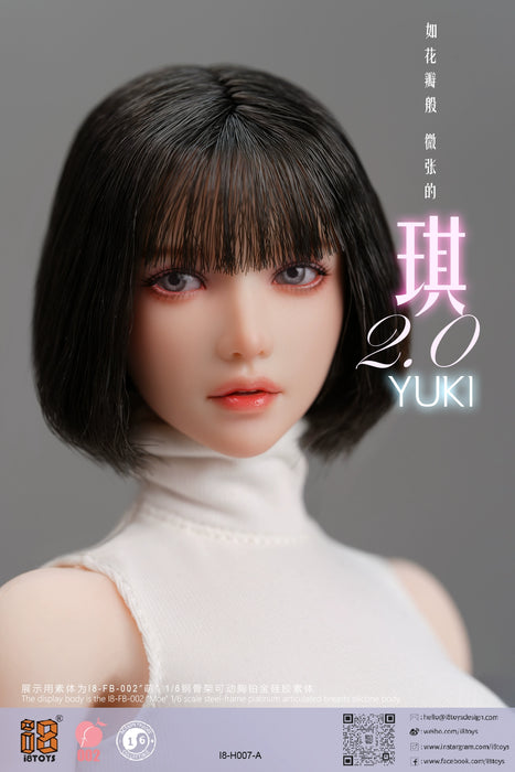 Pre-order 1/6 i8TOYS H007A Yuki 2.0 Female Head Sculpt W/ Adjustable Eyes