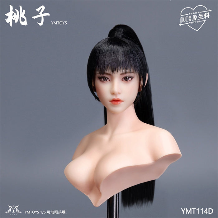 Pre-order 1/6 YMTOYS YMT114 Taozi Female Head Sculpt w/ Adjustable Eyes