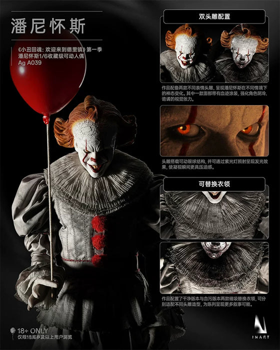 Pre-order 1/6 INART A039 IT: Welcome to Derry Season 1 - Pennywise Action Figure
