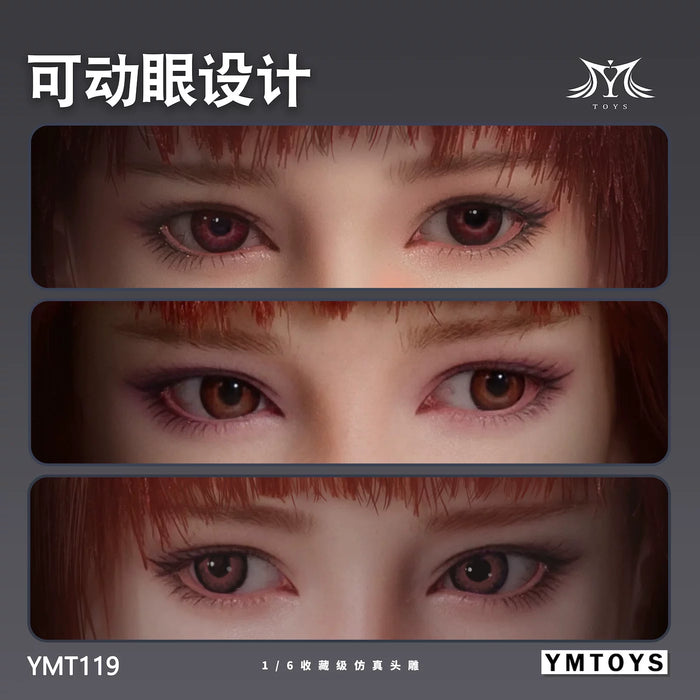 Pre-order 1/6 YMTOYS YMT119 Movable Eye Asian Female Head Sculpt - Yumo