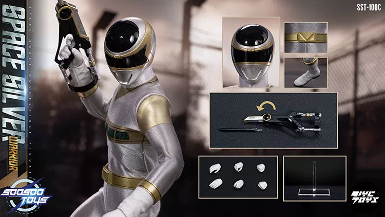 Pre-order 1/6 Soosootoys SST-100C Space Silver Warrior Action Figure