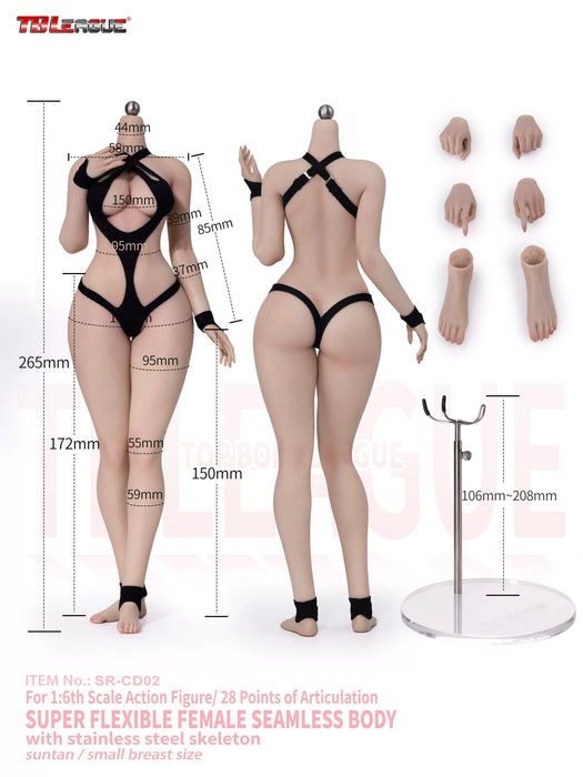 Pre-order 1/6 TBLeague SR-CD01 & SR-CD02 Super Flexible Female Seamless Body Without Head