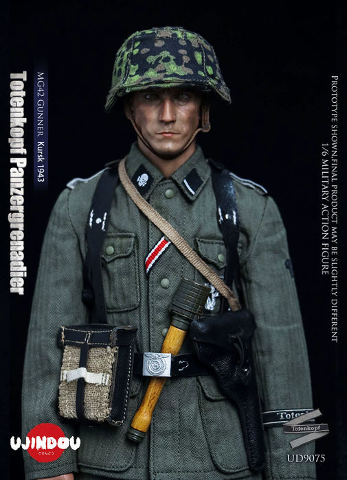 Pre-order 1/6 UJINDOU UD9075 WWII Totenkopf Panzergrenadier MG42 Gunner