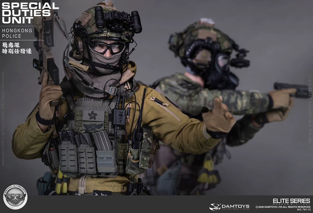 Pre-order 1/6 DAMTOYS 78113 HONGKONG POLICE SPECIAL DUTIES UNIT Action Figure