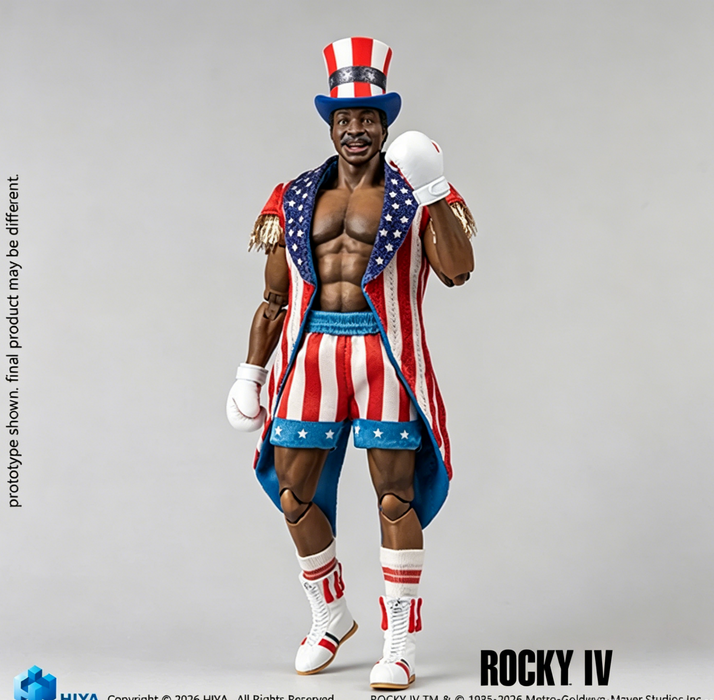 Pre-order 1/12 HiyaToys ESR0233 Rocky IV Apollo Action Figure