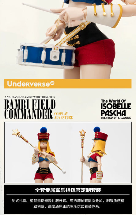 Pre-order 1/6 Underverse UV202615-1 FIELD COMMANDER BAMBI Action Figure