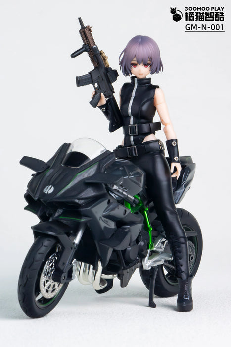 Pre-order 1/12 GOOMOO GM-N-001 Night Action Black Leather Outfit Set