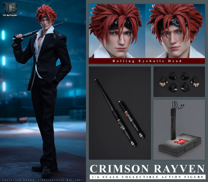 Pre-order 1/6 TOYSBATTALION TB029 Crimson Rayven Action Figure