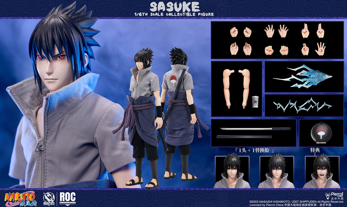 Pre-order 1/6 Rocket Toys ROC-017 ROC-018 Sasuke Uchiha Action Figure