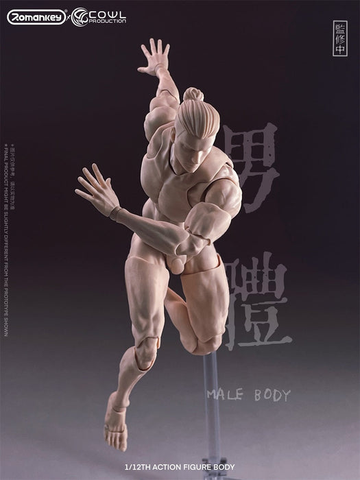 Pre-order 1/12 Romankey X COWL Super Flexible Male Body