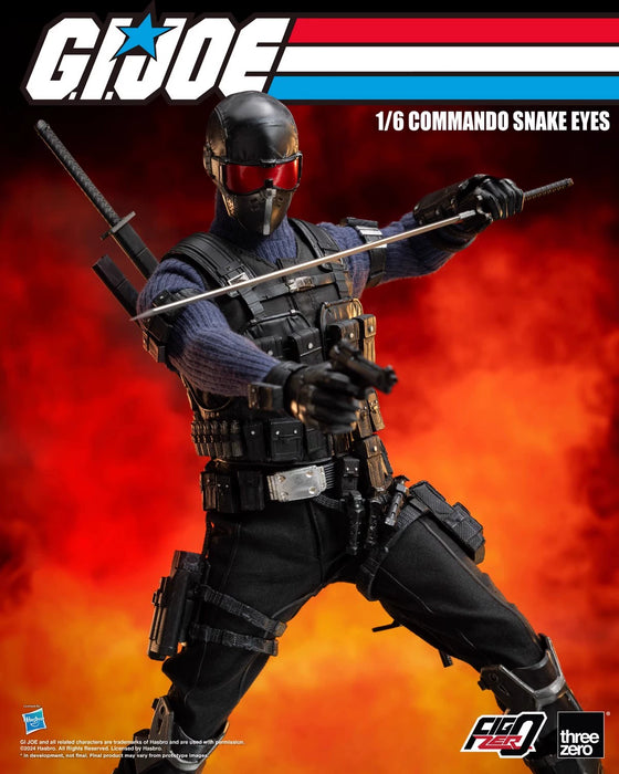 In-stock 1/6 ThreeZero 3Z0550 Commando Snake Eyes Action Figure