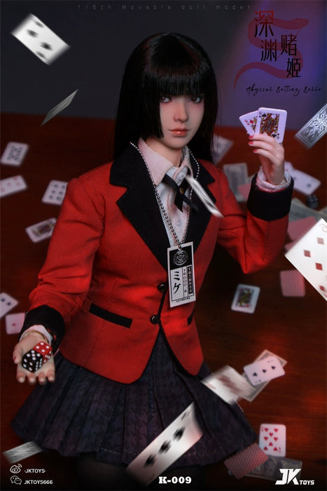 Pre-order 1/6 JKTOYS K-009 Abyssal Betting Belle Yumeko Cosplay Figure