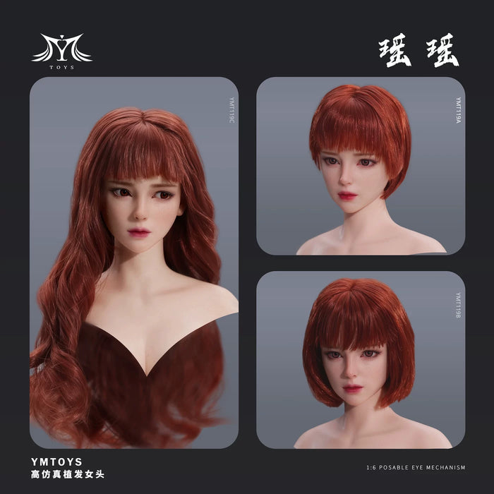 Pre-order 1/6 YMTOYS YMT119 Movable Eye Asian Female Head Sculpt - Yumo