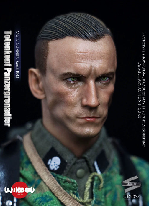 Pre-order 1/6 UJINDOU UD9075 WWII Totenkopf Panzergrenadier MG42 Gunner