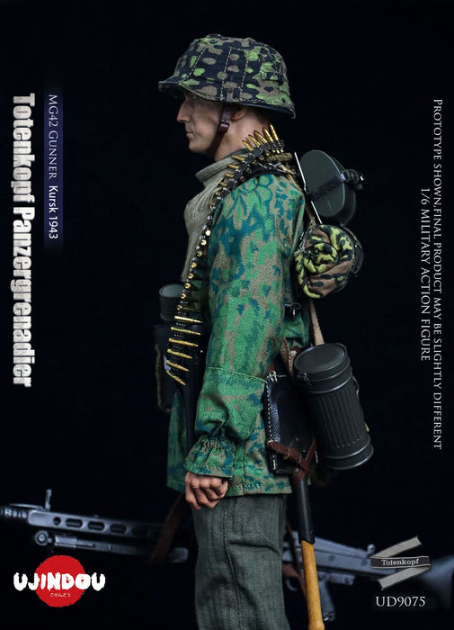 Pre-order 1/6 UJINDOU UD9075 WWII Totenkopf Panzergrenadier MG42 Gunner