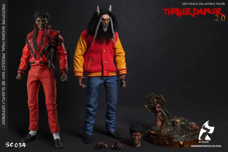 Pre-order 1/6 BIGDOG STUDIO SC034 Thriller dancer 2.0 Two-person suit Action Figure