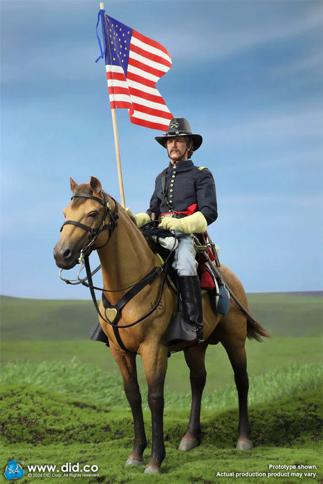 In-stock  1/6 DID E60076 Civil War Brown War Horse (Standing) Reissue