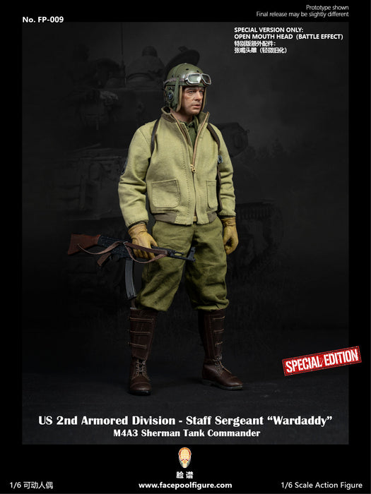 In-stock 1/6 Facepool FP009 2nd Armored Division Staff Sergeant Action Figure