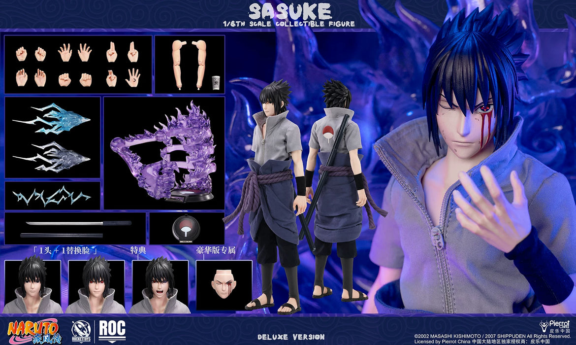 Pre-order 1/6 Rocket Toys ROC-017 ROC-018 Sasuke Uchiha Action Figure
