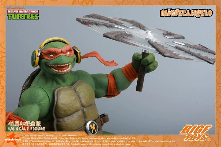 Pre-order 1/6 BIGFTOYS BIGF-004 TMNT Michelangelo Action Figure