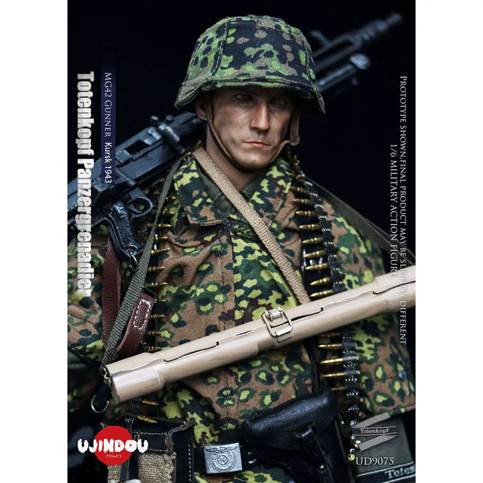 Pre-order 1/6 UJINDOU UD9075 WWII Totenkopf Panzergrenadier MG42 Gunner