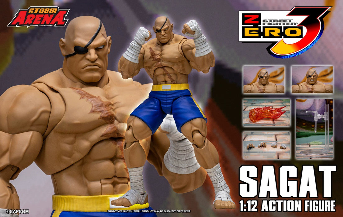 Pre-order 1/12 Storm Collectibles SFSA03 SAGAT - Street Fighter ZERO 3 "STORM ARENA"