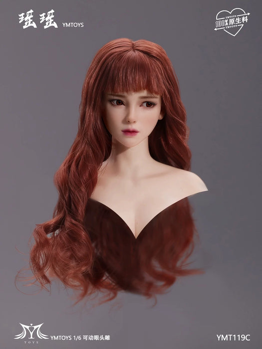 Pre-order 1/6 YMTOYS YMT119 Movable Eye Asian Female Head Sculpt - Yumo