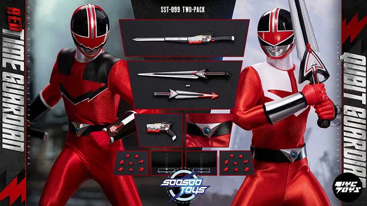 Pre-order 1/6 Soosootoys SST-099AB Red time Guardian & Qubit Guardian Action Figure
