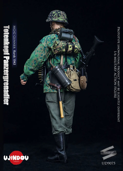 Pre-order 1/6 UJINDOU UD9075 WWII Totenkopf Panzergrenadier MG42 Gunner