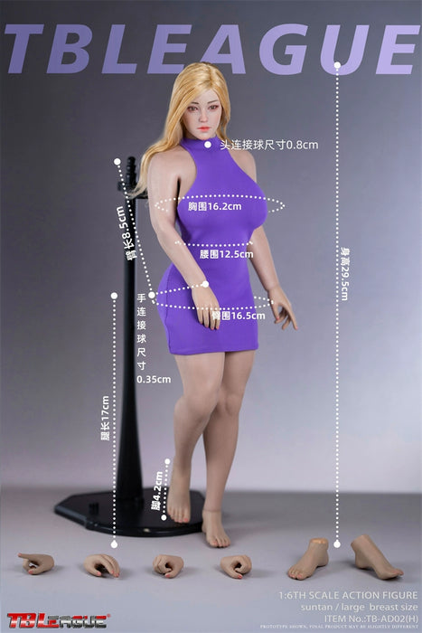 Pre-order 1/6 TBLeague TB-AD01H&02H Female Seamless Body Fullness Series (With Head Sculpt)