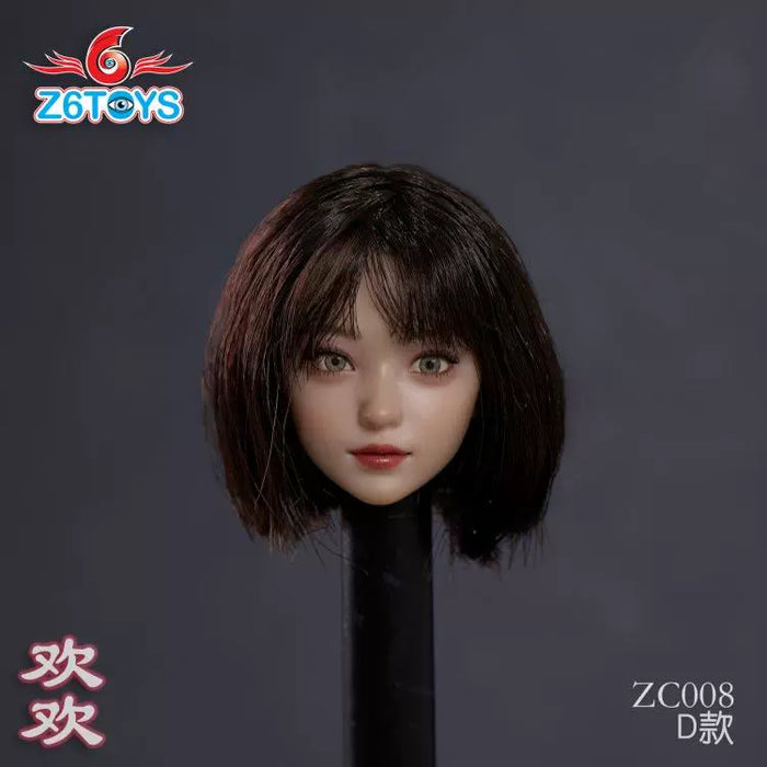 Pre-order 1/6 Z6TOYS ZC008 Joy Adjustable Eyes Female head sculpt