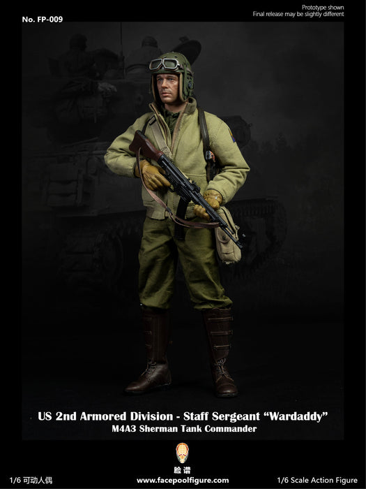 In-stock 1/6 Facepool FP009 2nd Armored Division Staff Sergeant Action Figure