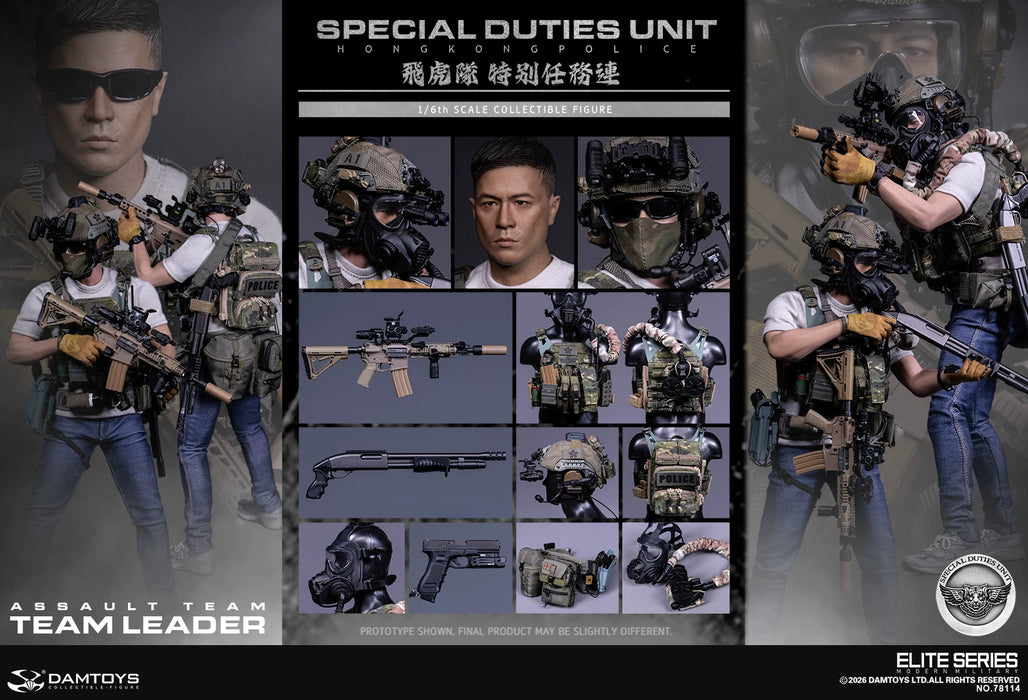 Pre-order 1/6 DAMTOYS 78114 HK SDU Assault Team Leader Action Figure