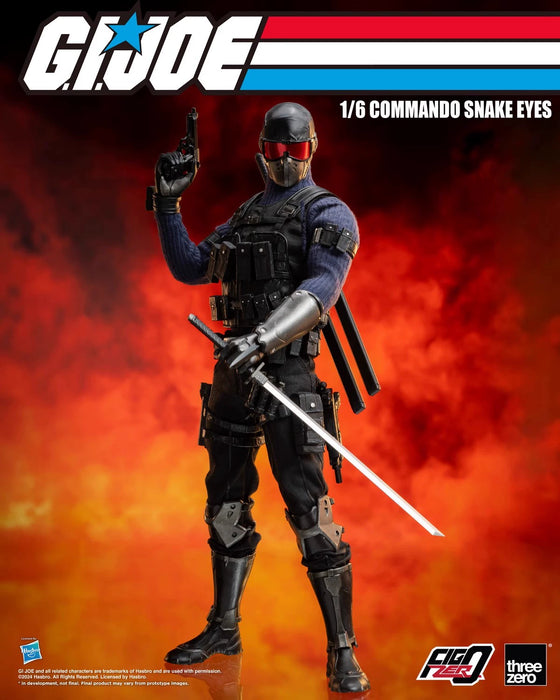 In-stock 1/6 ThreeZero 3Z0550 Commando Snake Eyes Action Figure