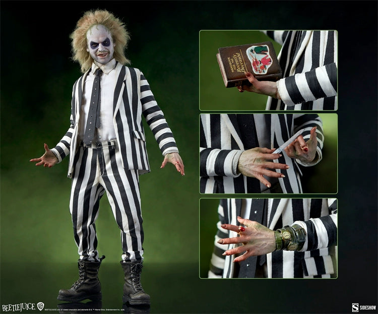 Pre-order 1/6 Sideshow 100490 Beetlejuice Action Figure