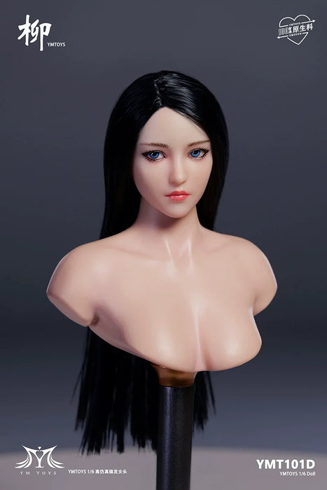 In-stock 1/6 YMTOYS YMT101 Liu Female Head Sculpt H#pale