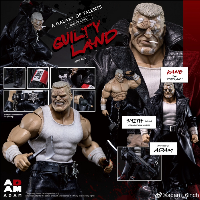 Pre-order 1/12 ADAM ADG-001 GUILTY LAND-KANE THE "POSTMAN" Action Figure