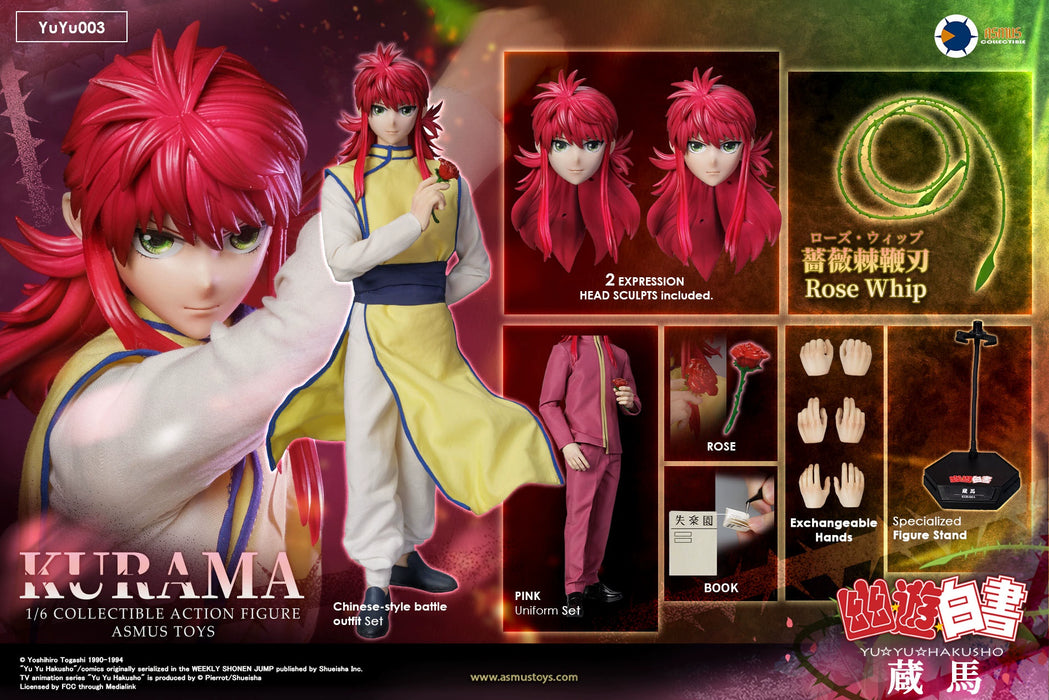 In-stock 1/6 ASMUS TOYS Yu Yu Hakusho YUYU003 Kurama (2 Versions)