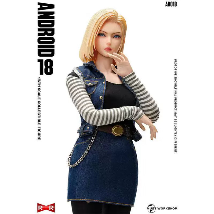 Pre-order 1/6 MUST WORKSHOP AD018 Cyborg Blonde Female Warrior Action Figure