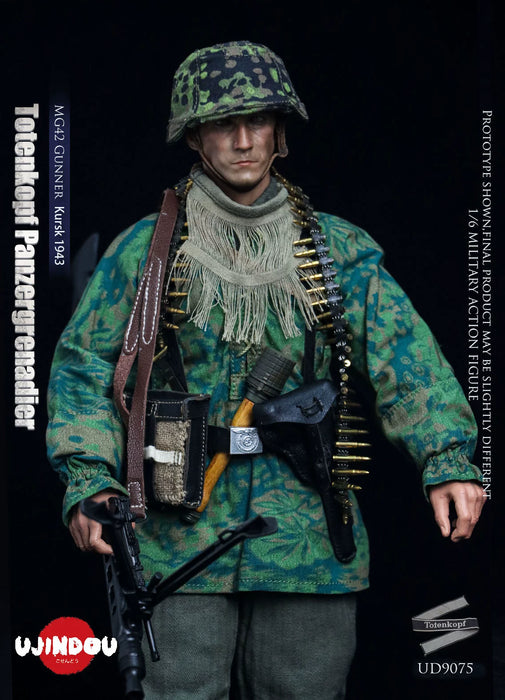 Pre-order 1/6 UJINDOU UD9075 WWII Totenkopf Panzergrenadier MG42 Gunner