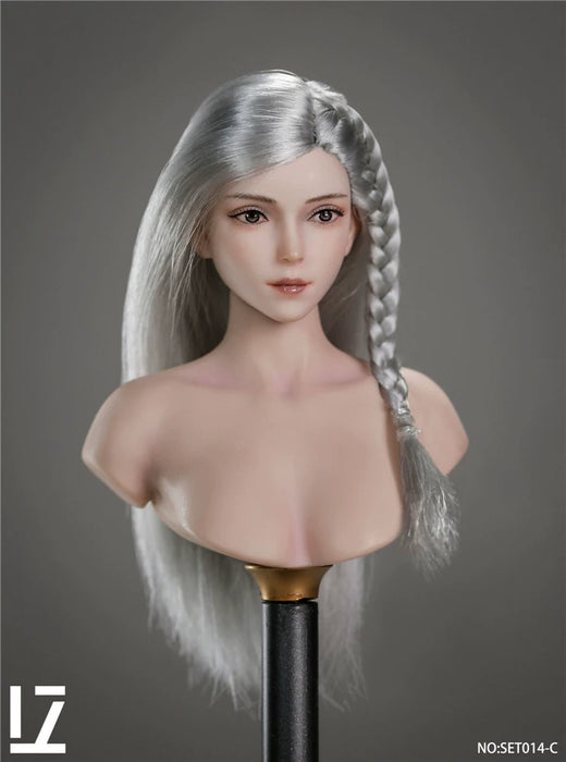 In-stock 1/6 LZTOYS SET014 Jing Chu head sculpt H#pale