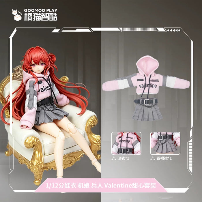 Pre-order 1/12 GOOMOO GM-N-004 Valentine Sweetheart Mecha Girl Outfit Set