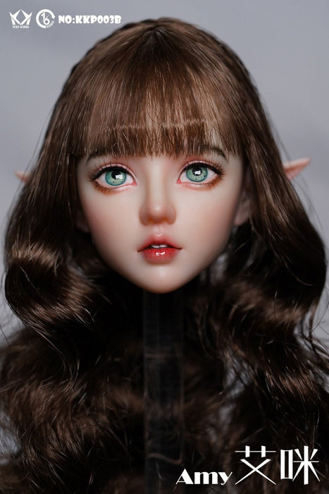Pre-order 1/6 Kid King KKP003 Amy Female head sculpt H#pale (Handmade Eyelashes)