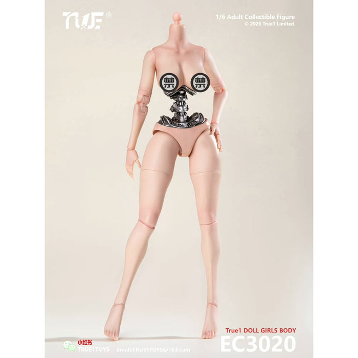 Pre-order 1/6 True1Toys EC3020 White Skin Semi-Mechanical Articulated Medium Bust & Large Bust Female Body（Medium/Large）