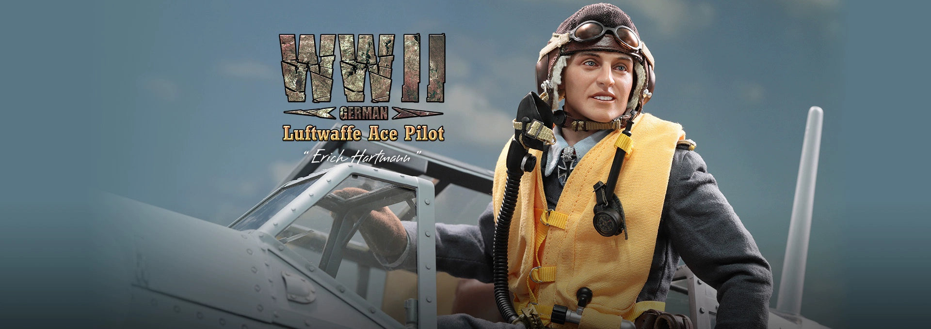 Pre-order 1/6 DID D80190 WWII German Luftwaffe Ace Pilot – Erich Hartmann Action Figure