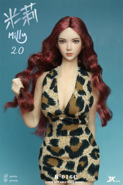 Pre-order 1/6 JKTOYS K-016 Milly2.0 Female Head Sculpt (ABCD)