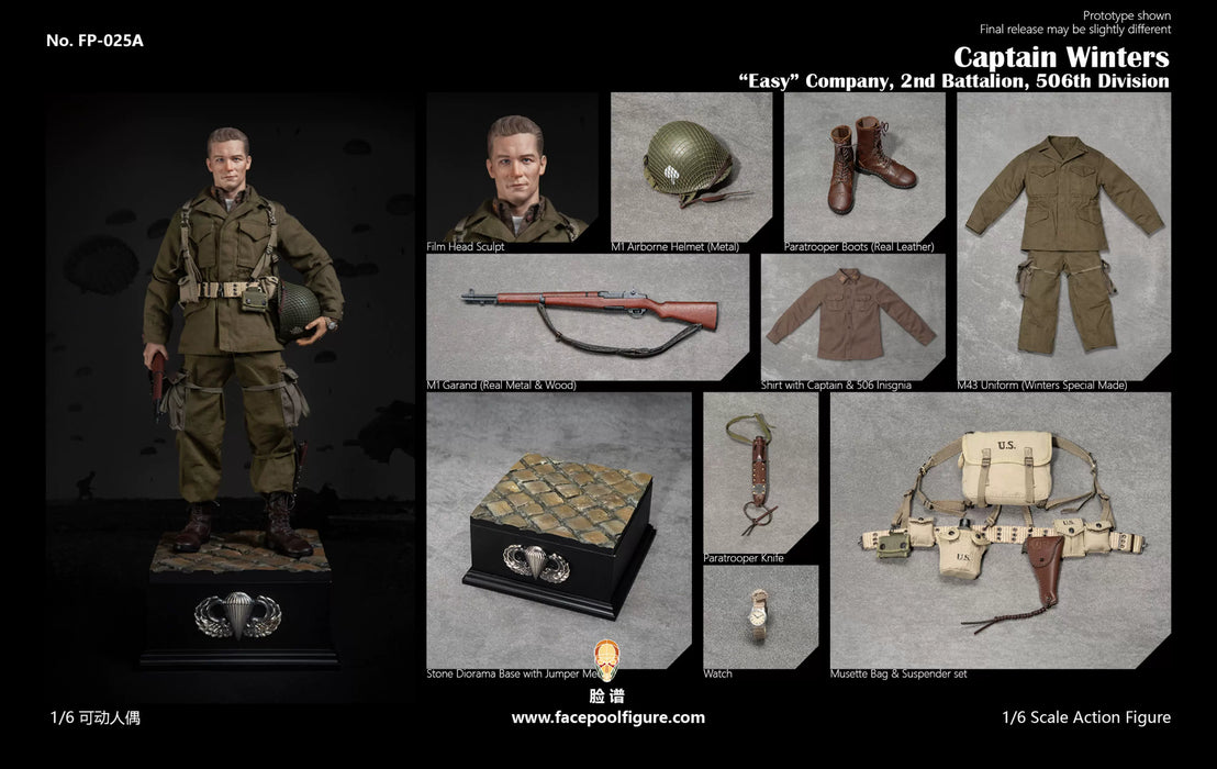 Pre-order 1/6 Facepool FP025 Captain Winters"Easy" Company 2nd Battalion 506th Division