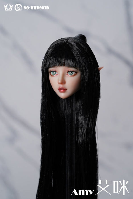 Pre-order 1/6 Kid King KKP003 Amy Female head sculpt H#pale (Handmade Eyelashes)