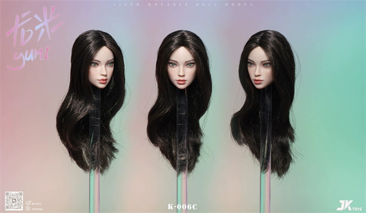 In-stock 1/6 JKTOYS K-006 Yumi Female Head Sculpt